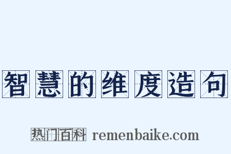 智慧的维度造句是什么意思的图片